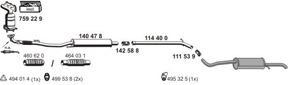 ERNST 190135 Exhaust System